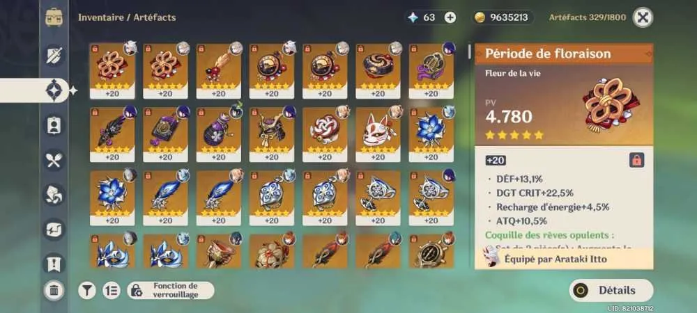 GI1318 High AR45 5 star Team Raiden Shogun + Diluc + Eula + Albedo + Jean + Qiqi + Mona + Arataki Itto C6 Noelle, Primordial Jade Winged-Spear