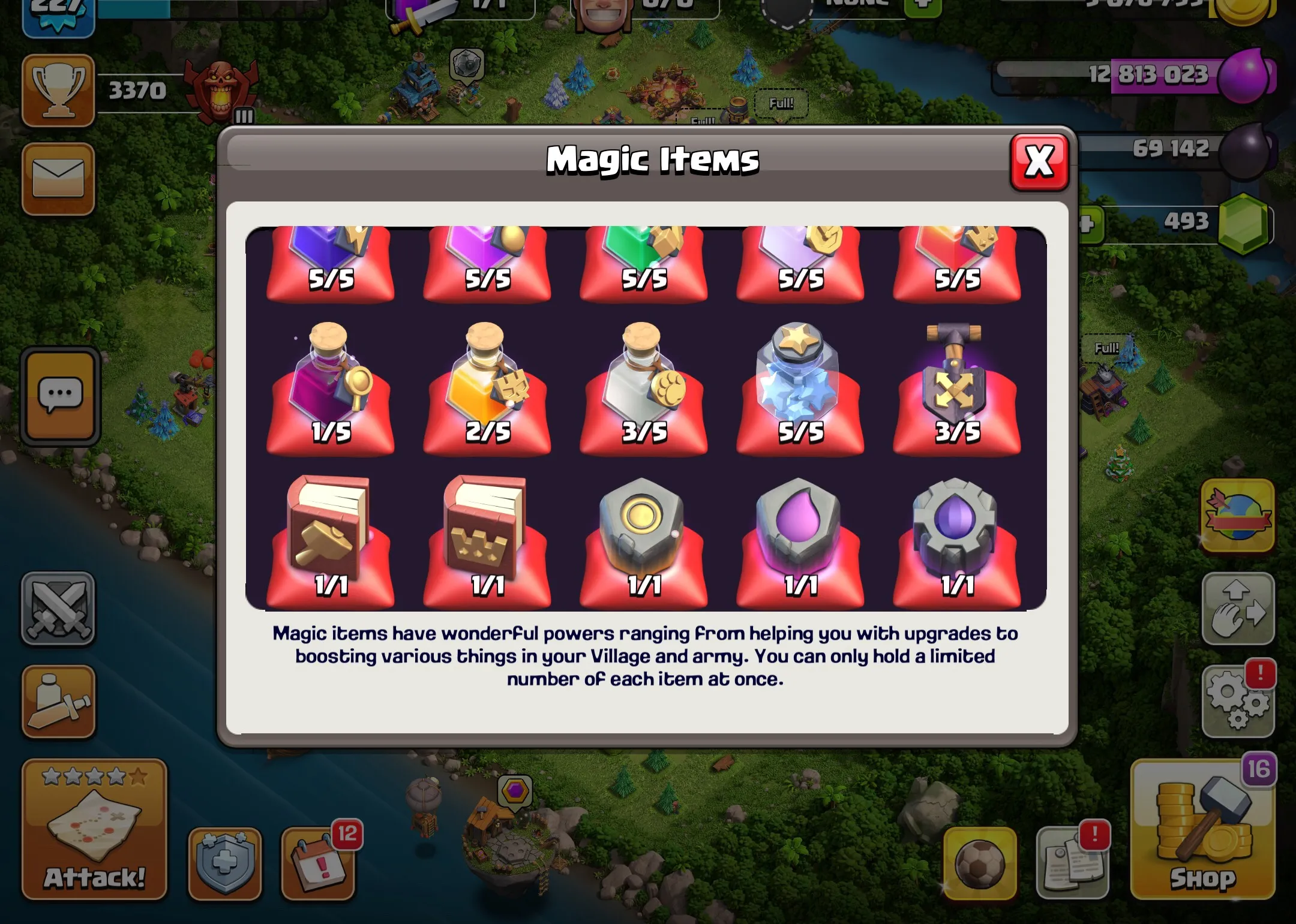 LS815-TH16-NICE PETS-XP 227-BK86 AQ90 GW66 RC40-6 BUILDERS-NICE TROOP-GOOD MAGIC ITEMS-MAX HERO Builder Base-SOME SKINS HERO