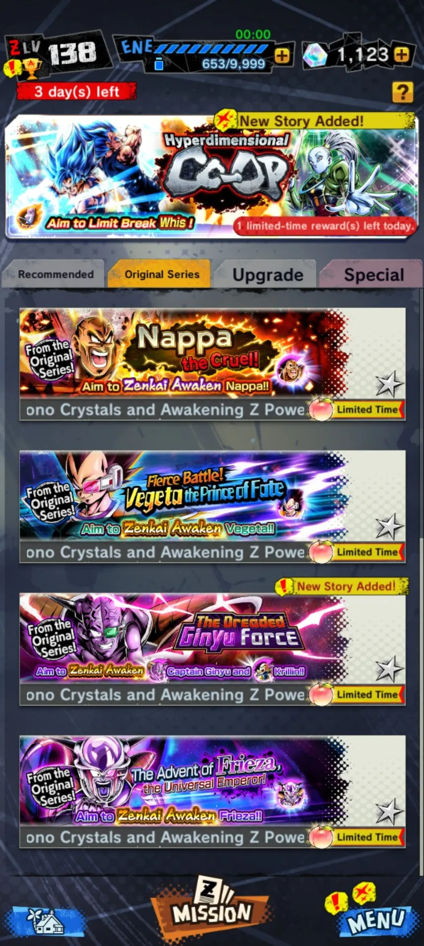 IOS-Android-Super 17-Beast Gohan-Goku Uis 8 Star-Frieza-Android 16-Android 21:Good-Pan 10 star-Have Equipment-DR384