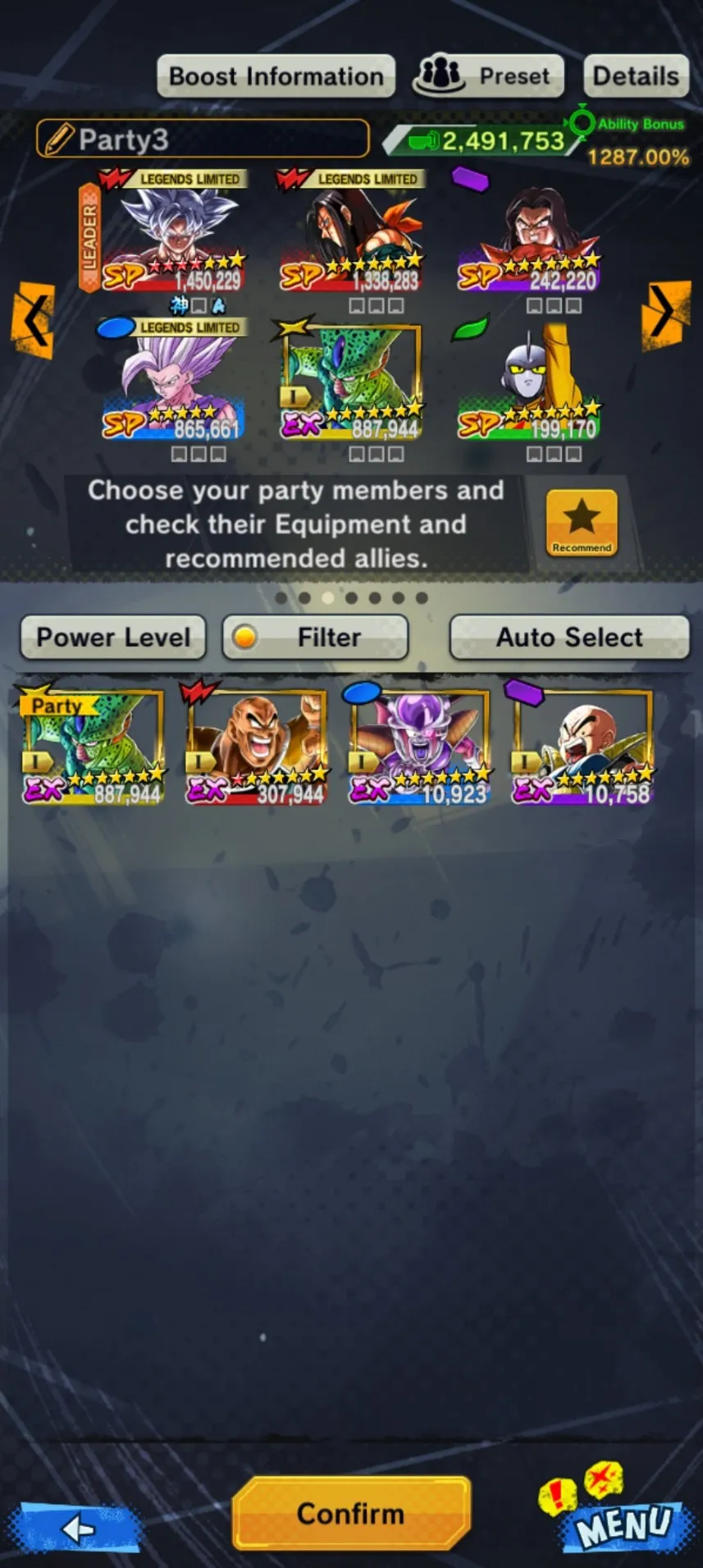 IOS+Android-LF-Goku Uis 11 Red Star-Super 17-Beast Gohan-Frieza-Trunks and Vegeta-SS 2 Gohan-Android 21-Good Sparking-Have Equipment-DR388