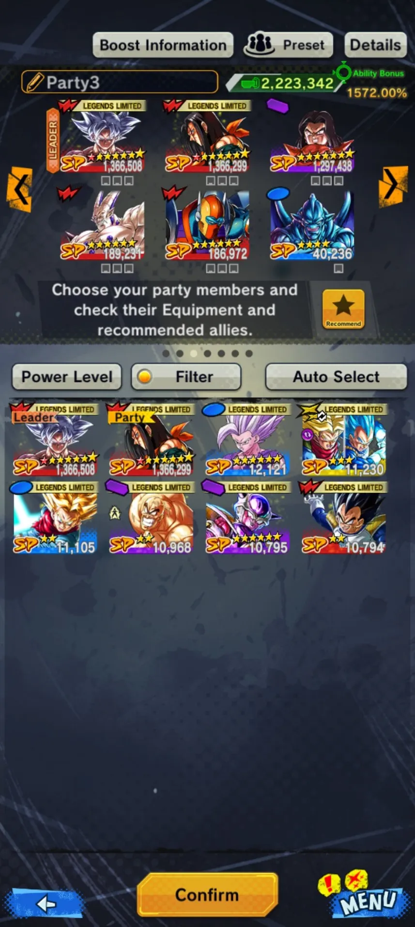 IOS+Android-Goku Uis 8 Red Star-Super 17 8Star-Beast Gohan-Nappa-Android 21:Good-Android 16-Good Sparking-Have Equipment-DR389