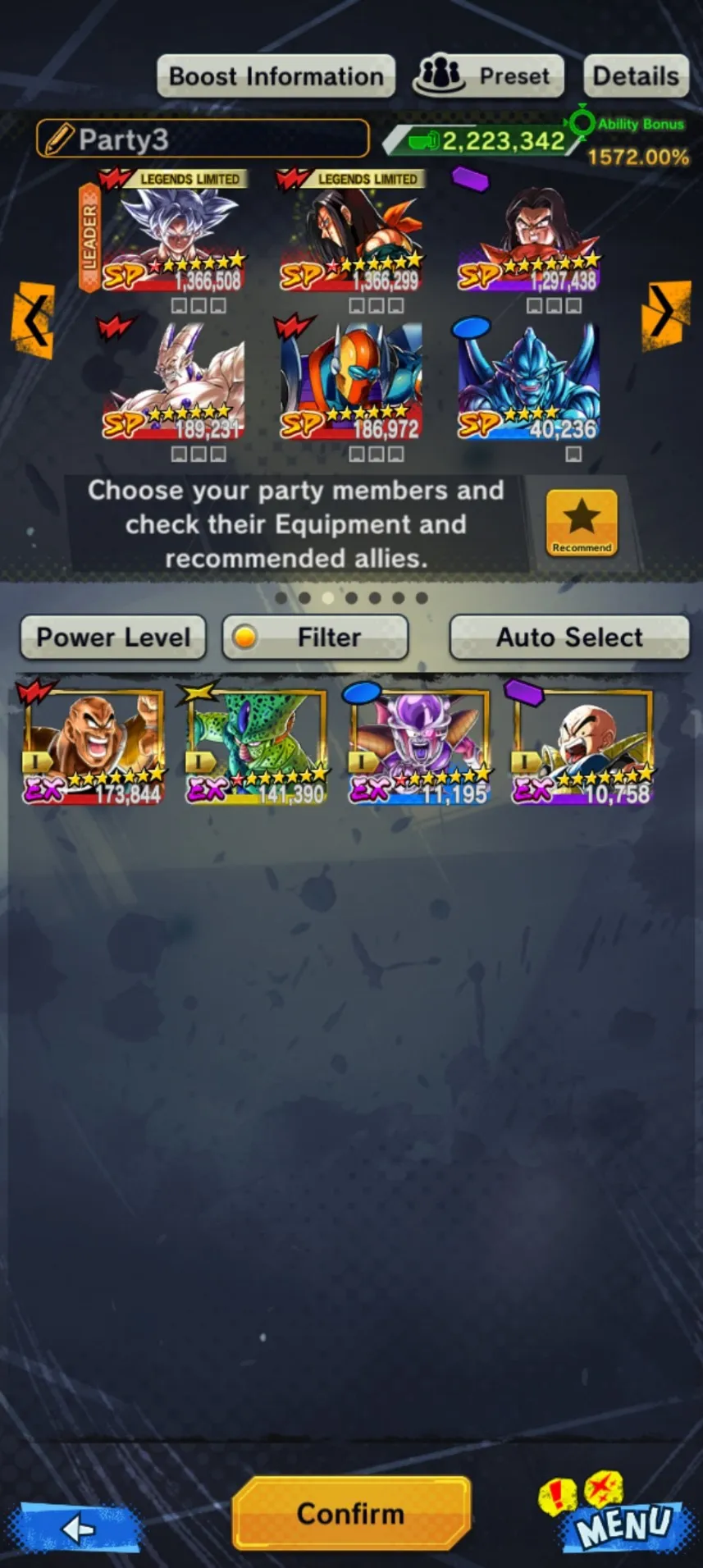 IOS+Android-Goku Uis 8 Red Star-Super 17 8Star-Beast Gohan-Nappa-Android 21:Good-Android 16-Good Sparking-Have Equipment-DR389