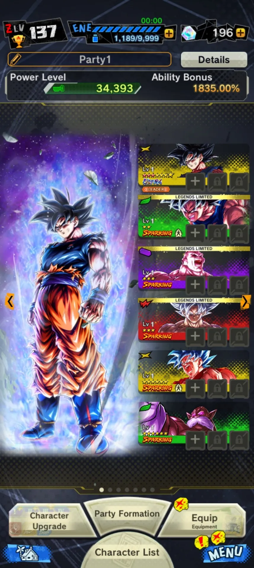 DR401-Android+IOS-UL Instinct Goku 10 Star+Legend Limited(Instinct Goku-Jiren Zenkai+God SS Goku Blue+God SS Vegeta)-Good Equipment-DR401