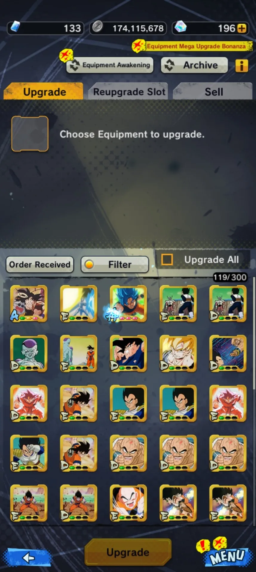 DR401-Android+IOS-UL Instinct Goku 10 Star+Legend Limited(Instinct Goku-Jiren Zenkai+God SS Goku Blue+God SS Vegeta)-Good Equipment-DR401
