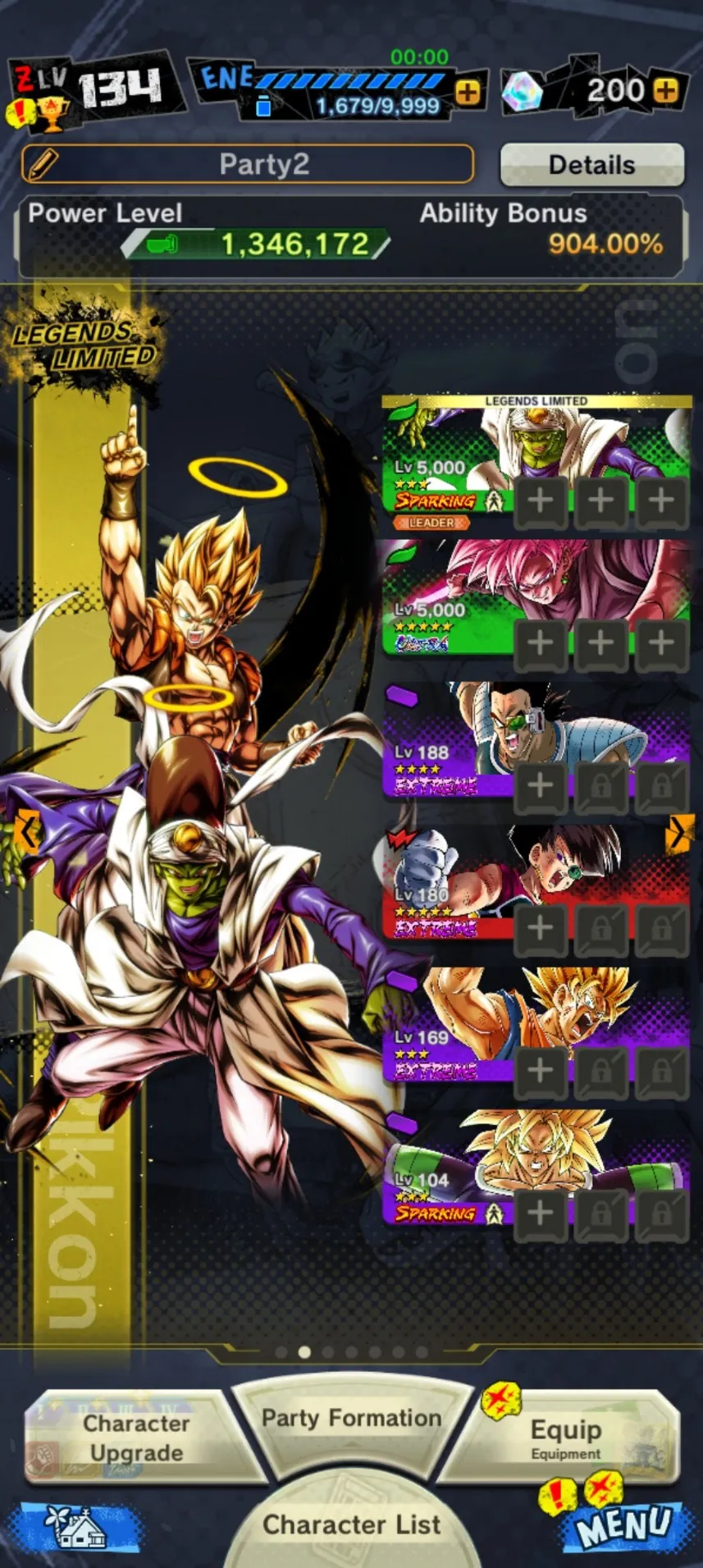 IOS+Android+UL Rose+Legends Limited(Pikkon+Nappa+Android 17+Jiren Zenkai+Buu Kid+Cell+Broly)-Android 21:Good-Have Equipemnt-DR426