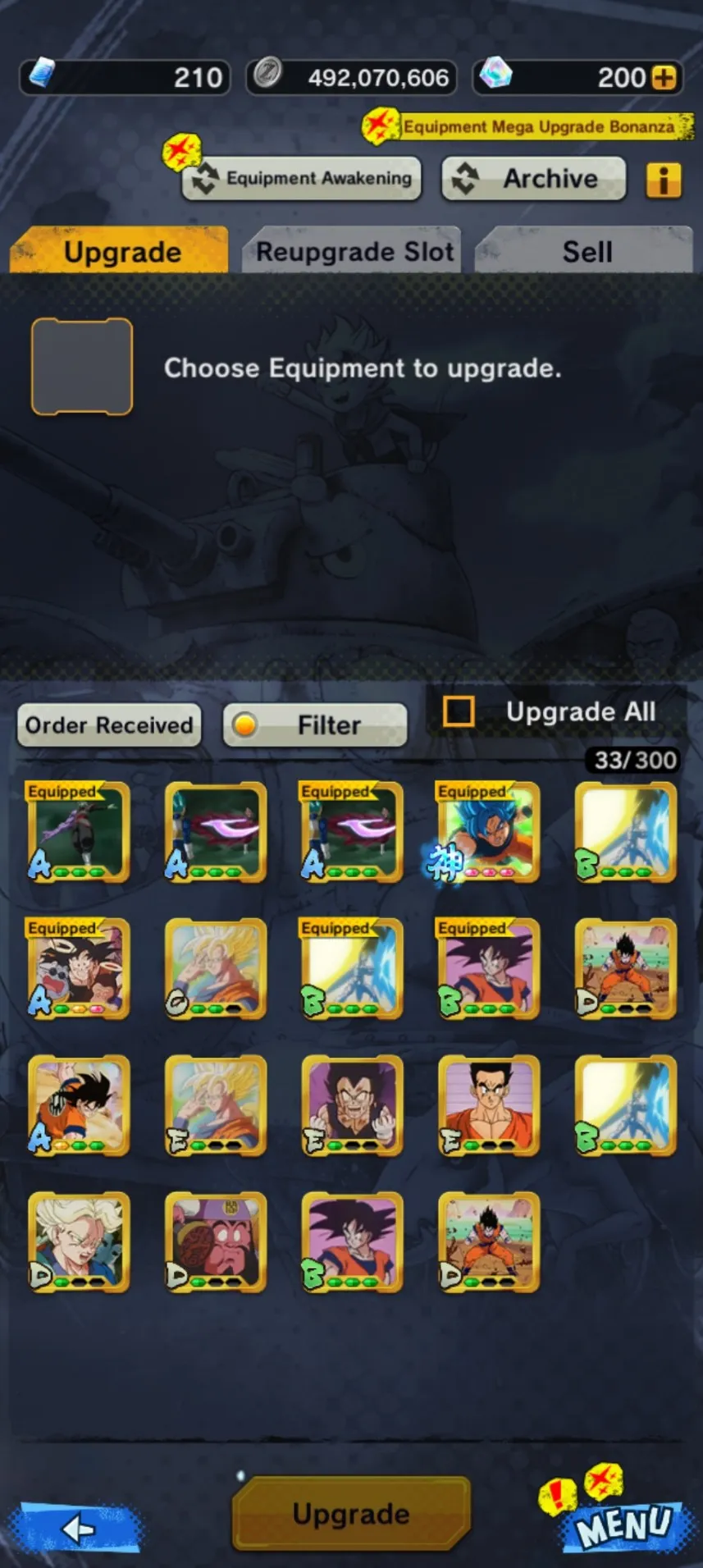 IOS+Android+UL Rose+Legends Limited(Pikkon+Nappa+Android 17+Jiren Zenkai+Buu Kid+Cell+Broly)-Android 21:Good-Have Equipemnt-DR426