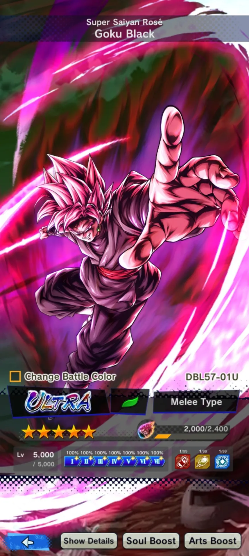 IOS+Android+UL Rose+Legends Limited(Pikkon+Nappa+Android 17+Jiren Zenkai+Buu Kid+Cell+Broly)-Android 21:Good-Have Equipemnt-DR426