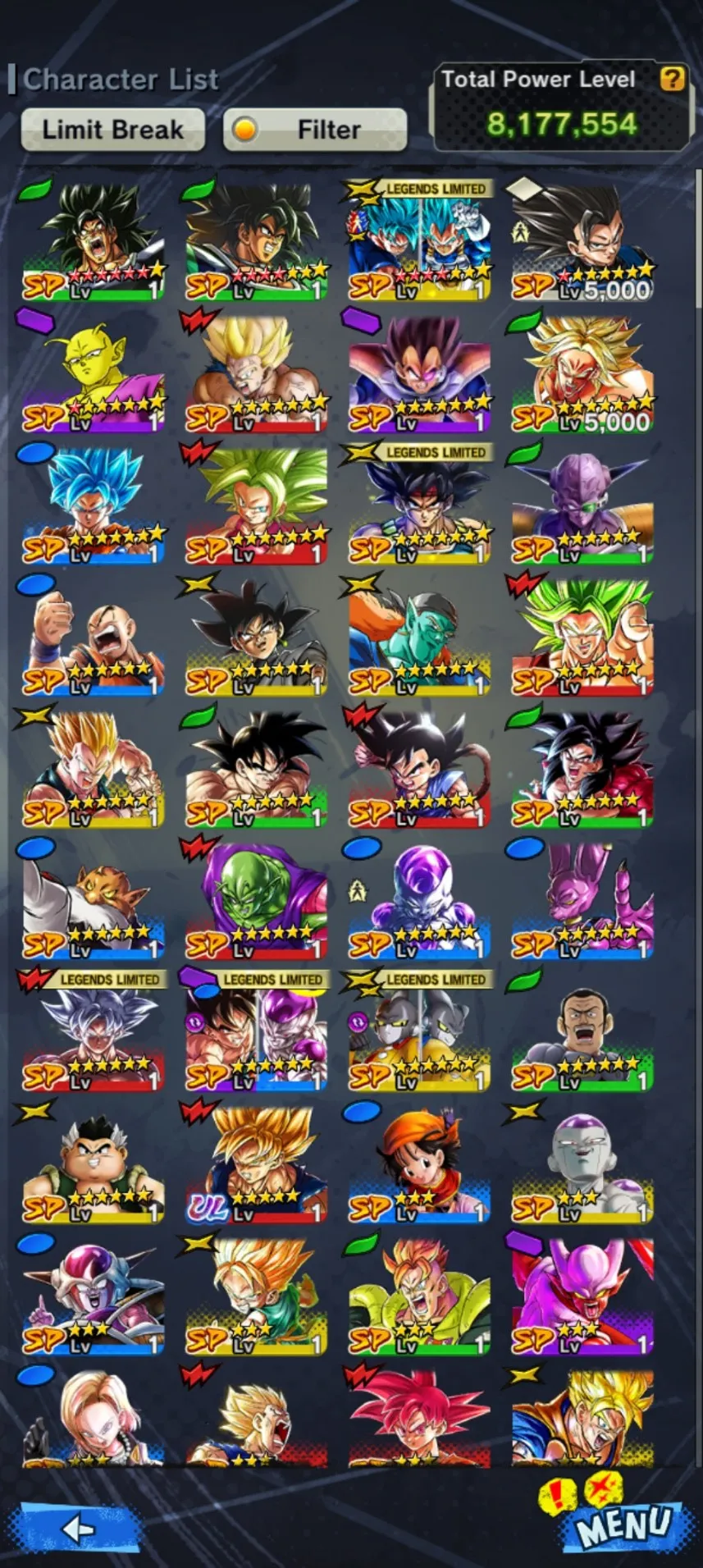 IOS+Android+New Banner Fusion God SS Goku and Vegeta 11 Red star+Broly:Fury 13 Red Star+Goku and Frieza+Goku Uis+Gammar 1 2+God SS Vegeta+Piccolo)-Have Equipment-DR428