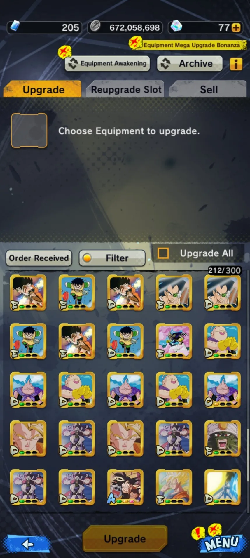 IOS+Android+New Banner Fusion God SS Goku and Vegeta 11 Red star+Broly:Fury 13 Red Star+Goku and Frieza+Goku Uis+Gammar 1 2+God SS Vegeta+Piccolo)-Have Equipment-DR428