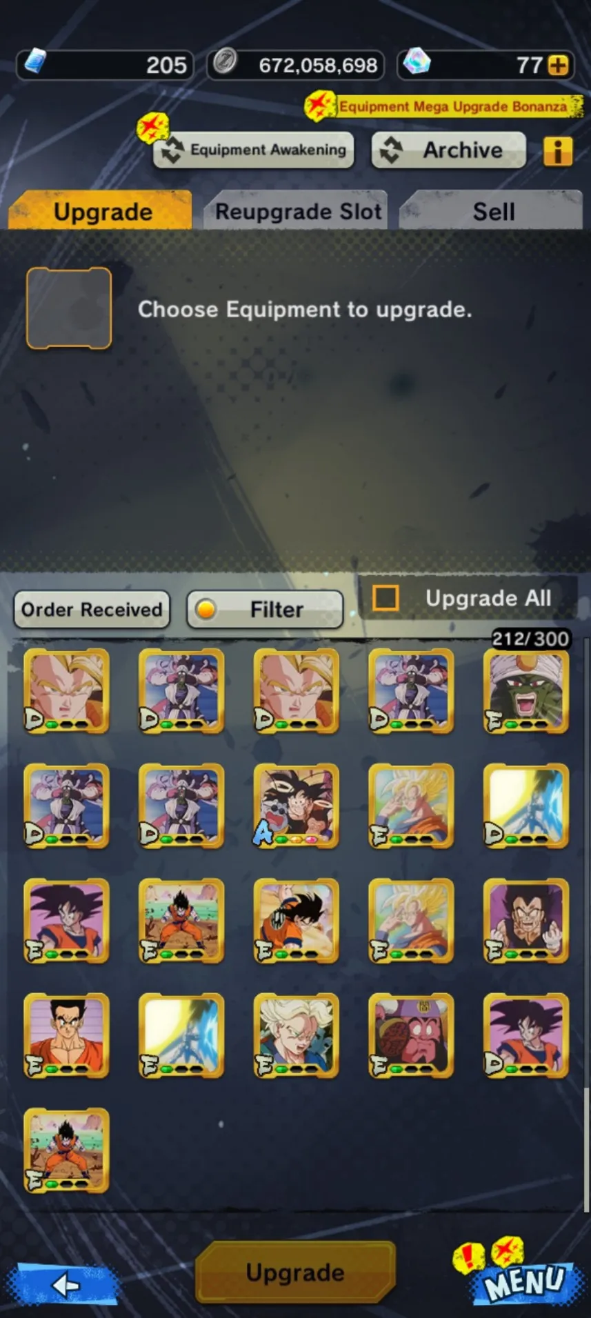 IOS+Android+New Banner Fusion God SS Goku and Vegeta 11 Red star+Broly:Fury 13 Red Star+Goku and Frieza+Goku Uis+Gammar 1 2+God SS Vegeta+Piccolo)-Have Equipment-DR428
