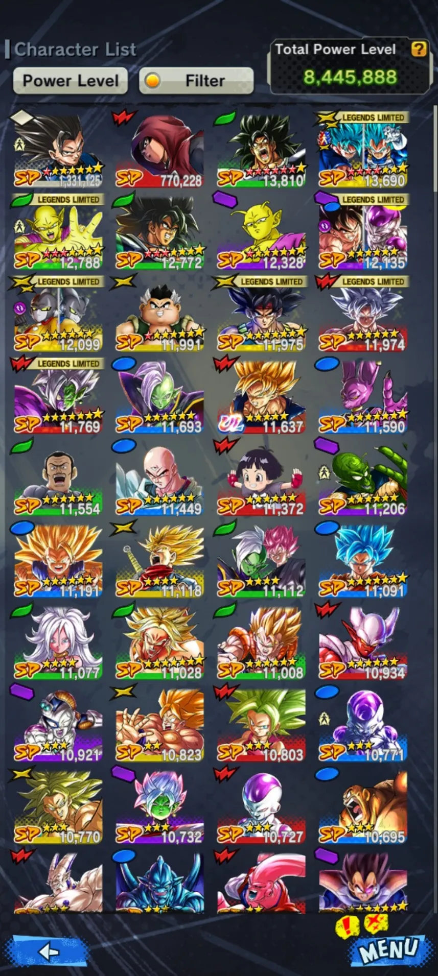 IOS+Android+New Banner Fusion God SS Goku and Vegeta 11 Red star+Broly:Fury 13 Red Star+Piccolo 10 star+Goku and Frieza+Goku Uis+Gammar 1 2)-Have Equipment-DR429