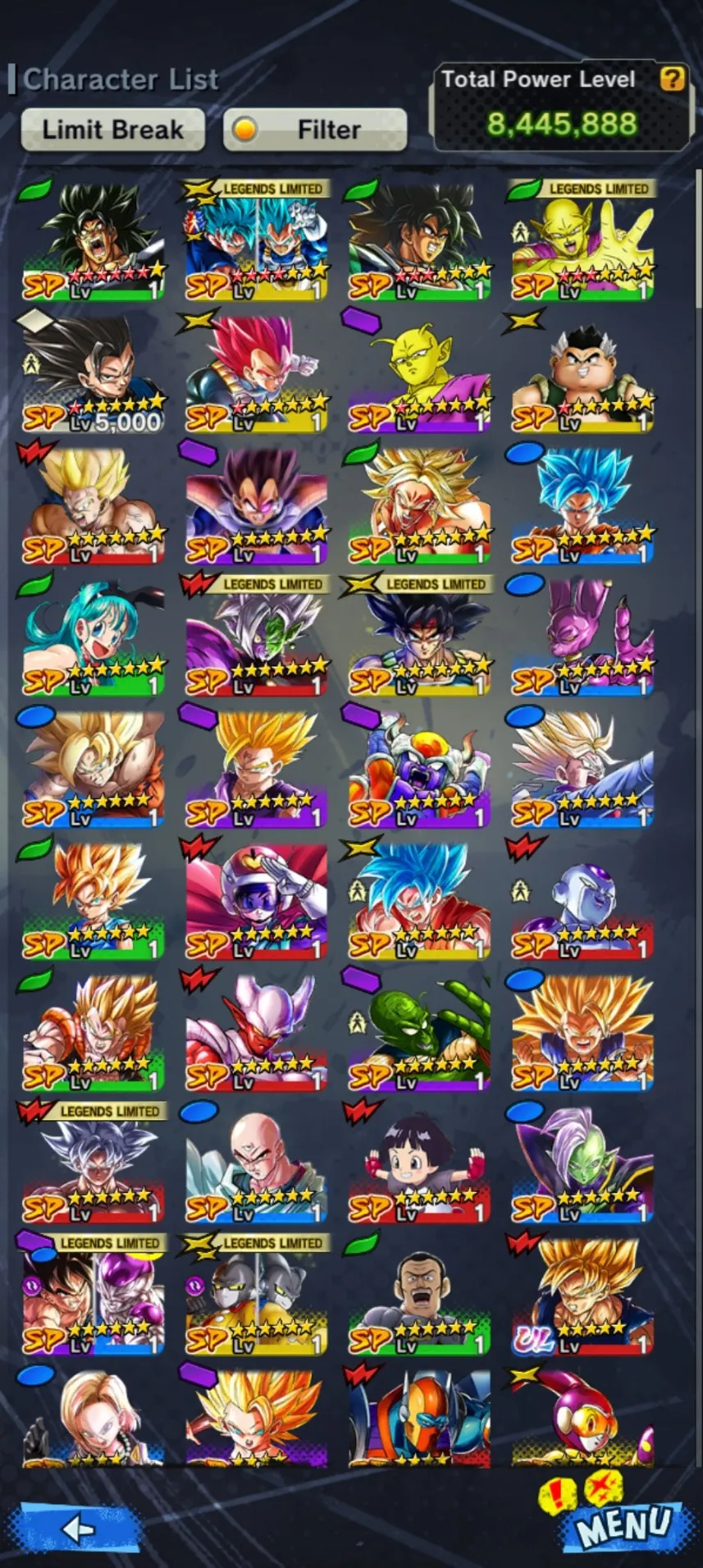 IOS+Android+New Banner Fusion God SS Goku and Vegeta 11 Red star+Broly:Fury 13 Red Star+Piccolo 10 star+Goku and Frieza+Goku Uis+Gammar 1 2)-Have Equipment-DR429
