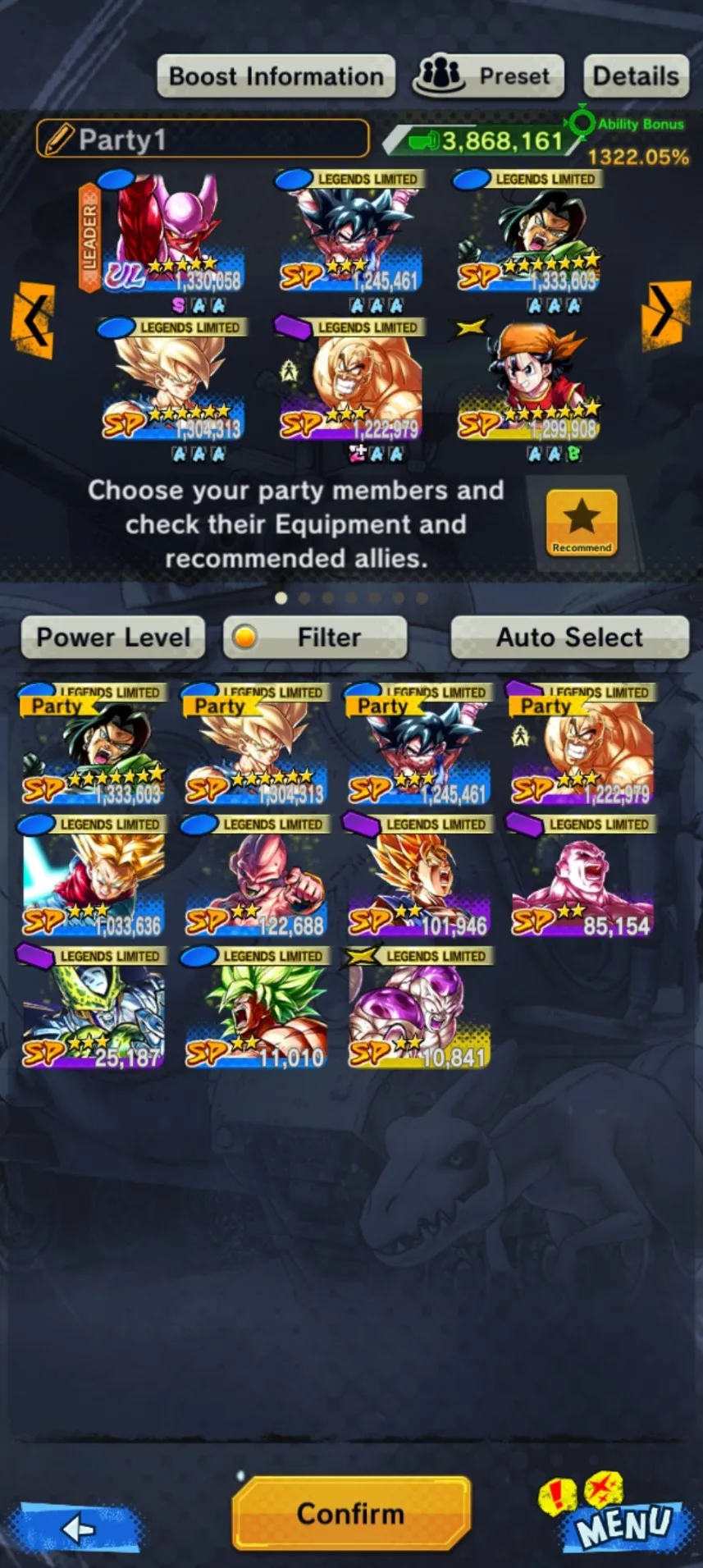 IOS+Android-UL Janemba-11 LF(Namek Goku+Android 17+Nappa+Goku GT+Cell+Buu Kid+Broly)-Good Equipment-DR446