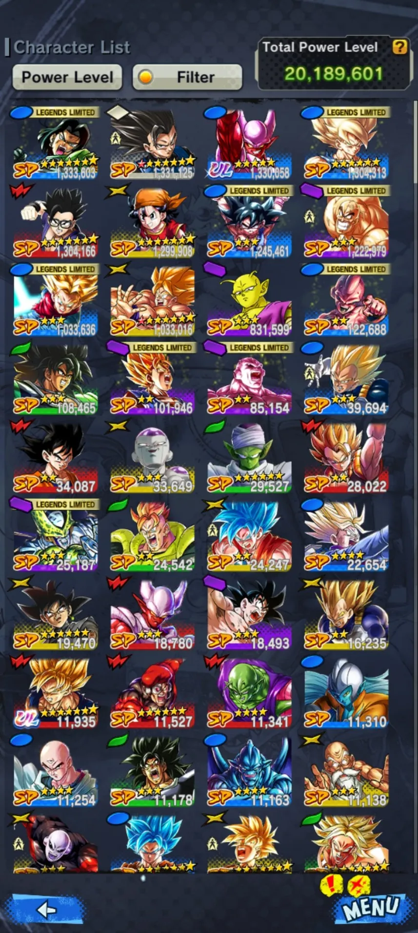 IOS+Android-UL Janemba-11 LF(Namek Goku+Android 17+Nappa+Goku GT+Cell+Buu Kid+Broly)-Good Equipment-DR446