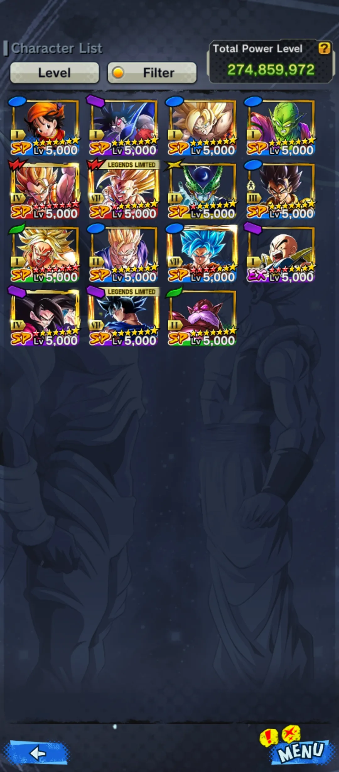 IOS+Android-NICE ACC-LVL 224-UL Vegito Blue+30 Legends Limited+Sparking+Zenkai Good Star+Vip Equipment-Goku Uis Zenkai+Beast Gohan+Piccolo Orange+Android 17+Goku And Vegeta+God SS Vegeta+SS 4 Goku and Vegeta-DR466