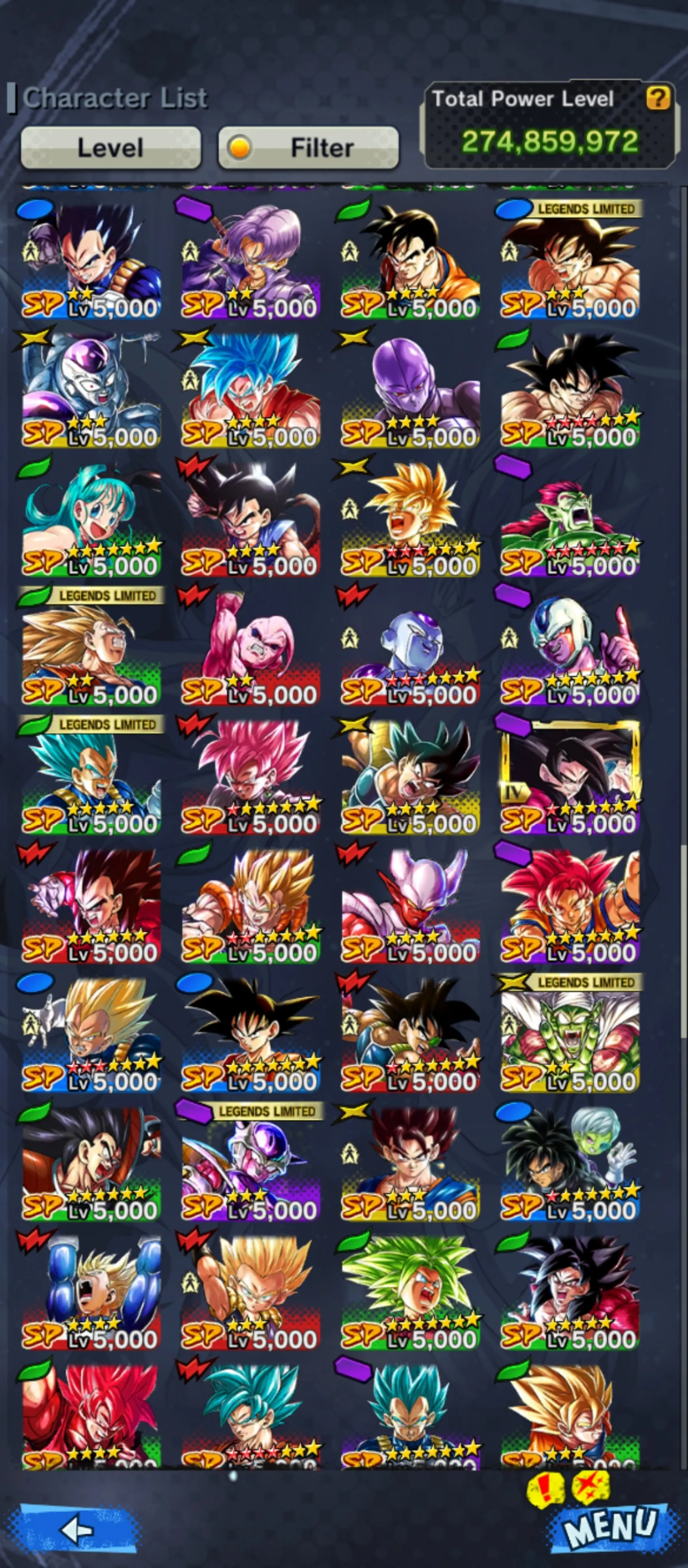 IOS+Android-NICE ACC-LVL 224-UL Vegito Blue+30 Legends Limited+Sparking+Zenkai Good Star+Vip Equipment-Goku Uis Zenkai+Beast Gohan+Piccolo Orange+Android 17+Goku And Vegeta+God SS Vegeta+SS 4 Goku and Vegeta-DR466