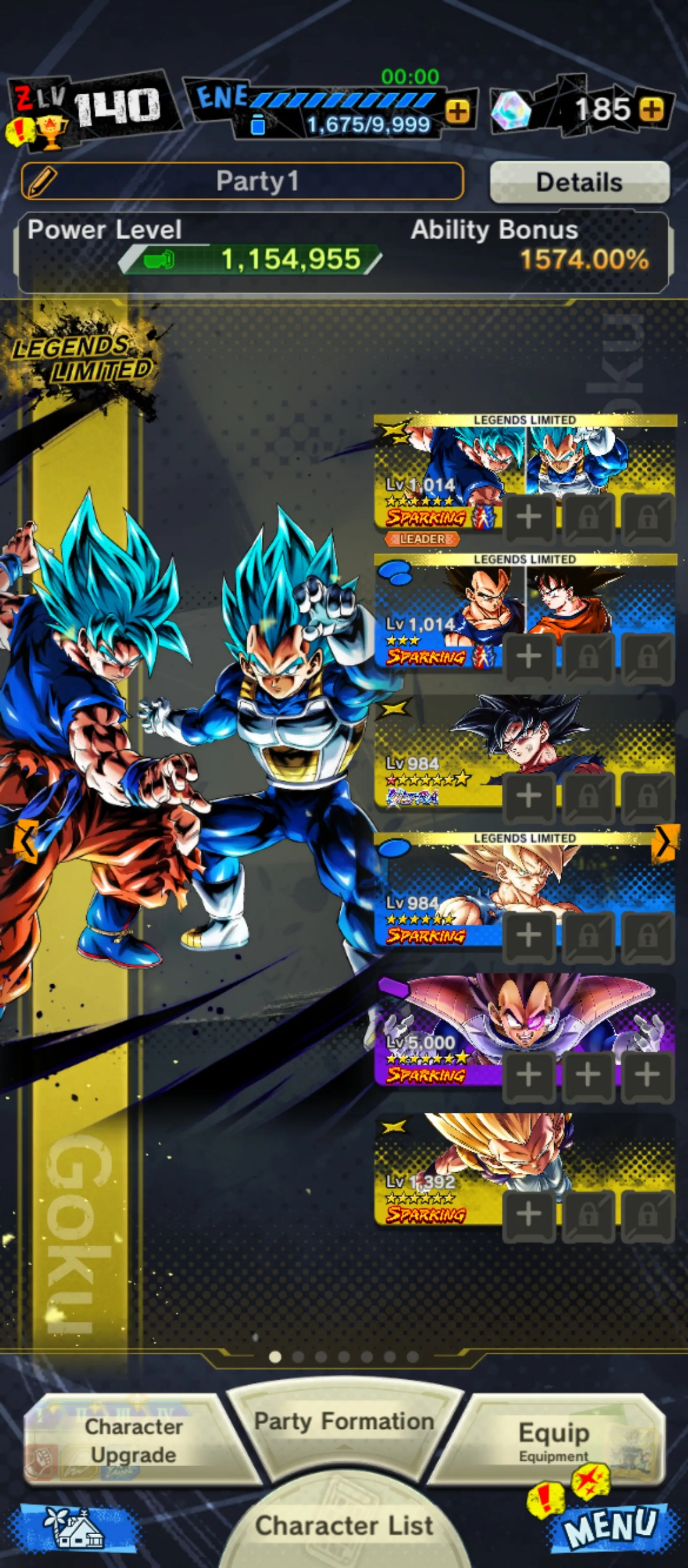IOS+Android-UL Goku Uis 8 star+2 New Banner God SS Goku and Vegeta+Vegeta and Goku+Piccolo+Goku Kid+SS 2 and SS 3 Goku and Vegeta+Super Vegeta+Namek Goku)-Have Equipment-DR474