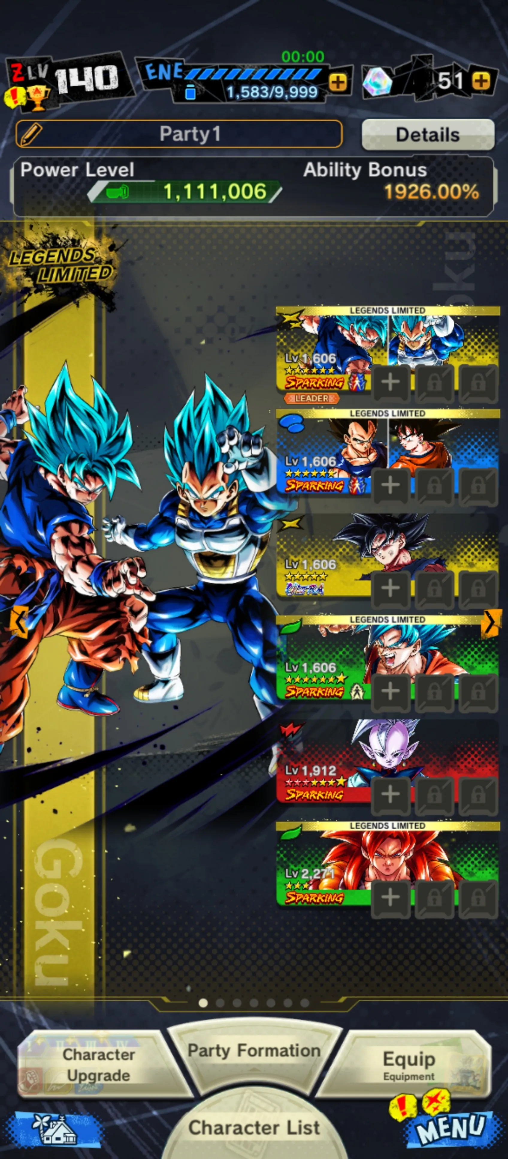 IOS+Android-UL Goku Uis+2 New Banner God SS Goku and Vegeta+Vegeta and Goku+SS 4 Gogeta+God SS Goku+Namek Goku)-Have Equipment-DR472