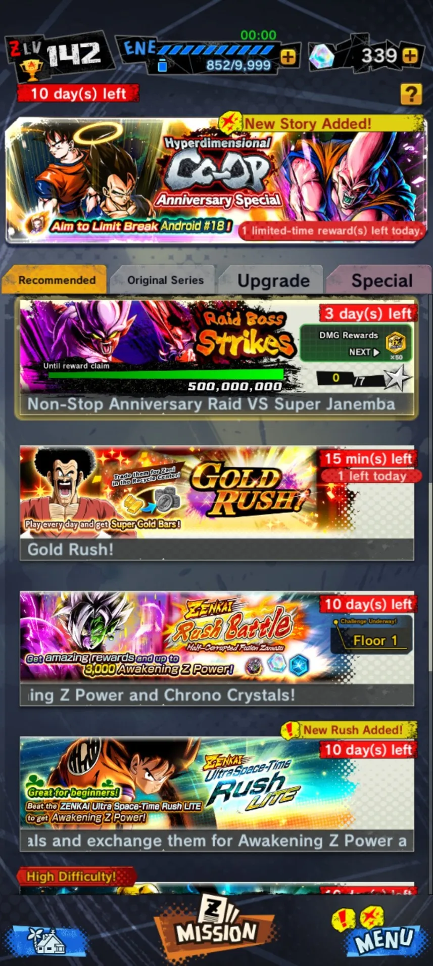 IOS+Android-UL SS 2 Gohan 8 Star-Beast Gohan+SS Gohan-SS 2 Gohan+Cell-Have Equipment-DR489