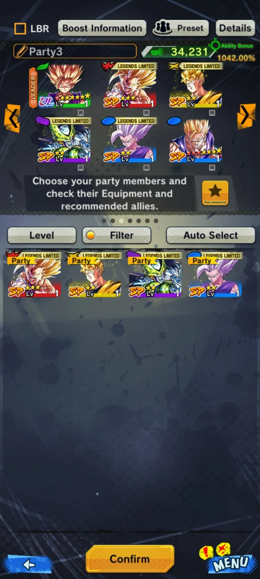 IOS+Android-UL SS 2 Gohan 8 Star-Beast Gohan+SS Gohan-SS 2 Gohan+Cell-Have Equipment-DR489