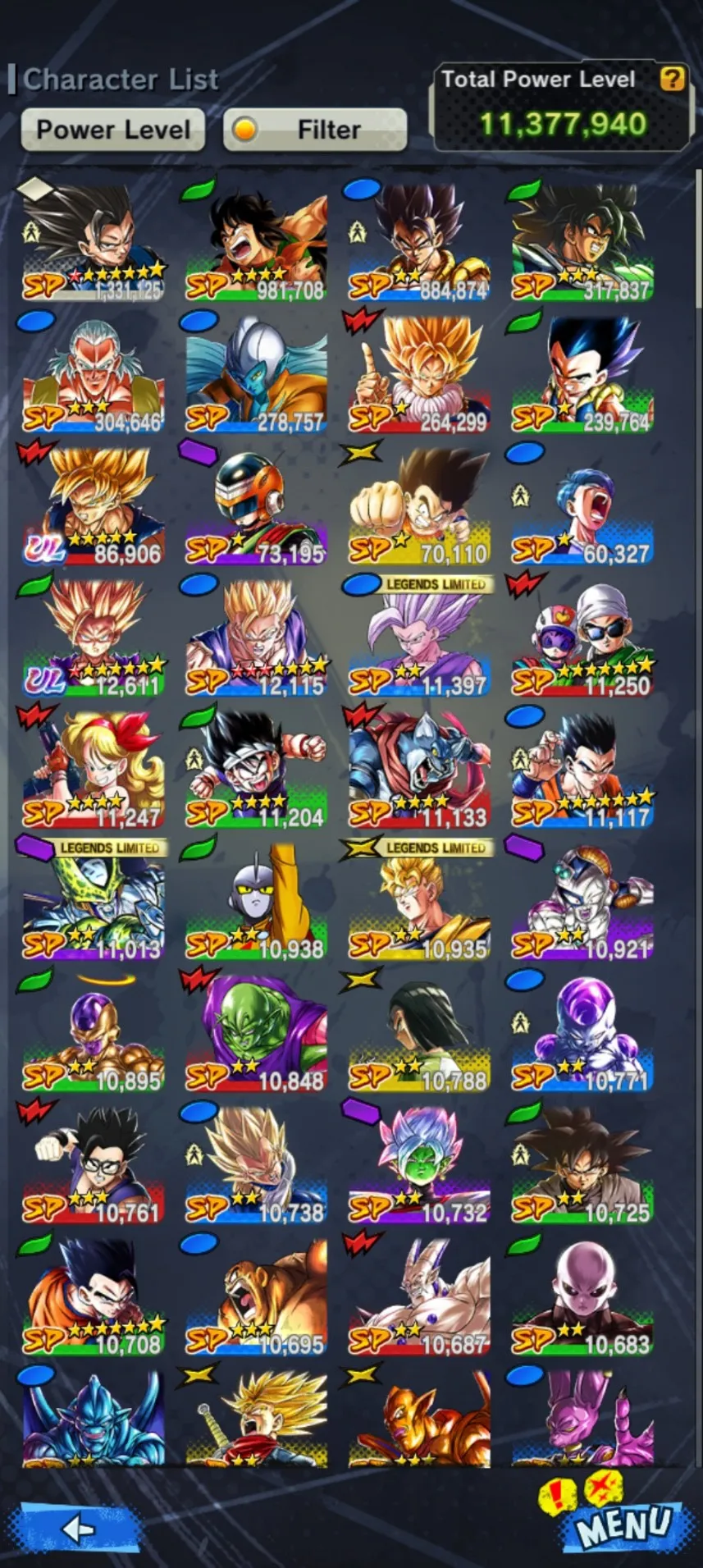 IOS+Android-UL SS 2 Gohan 8 Star-Beast Gohan+SS Gohan-SS 2 Gohan+Cell-Have Equipment-DR489