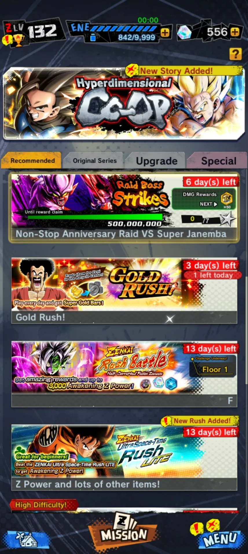 IOS+Android-2 New Banner-Fusion God SS Goku and Vegeta+Vegeta and Goku-Goku Uis+SS 2 and SS 3 Goku and Vegeta+Goku Kid+God SS Vegeta)Broly-Have Equipment-DR485
