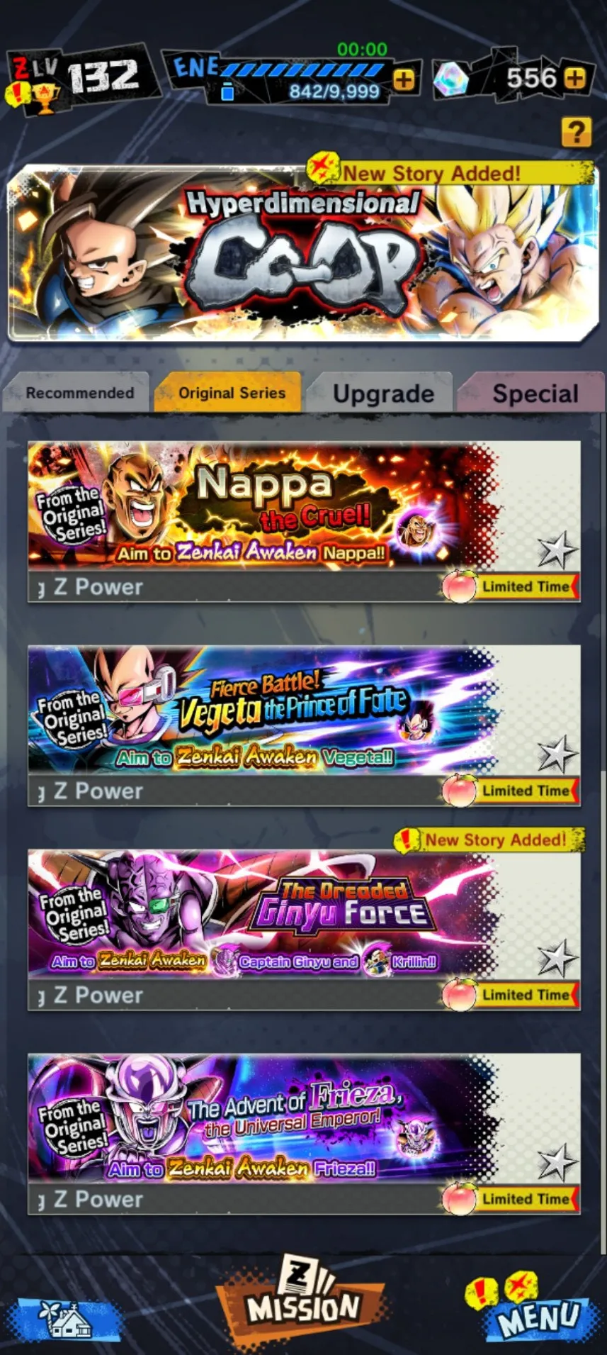 IOS+Android-2 New Banner-Fusion God SS Goku and Vegeta+Vegeta and Goku-Goku Uis+SS 2 and SS 3 Goku and Vegeta+Goku Kid+God SS Vegeta)Broly-Have Equipment-DR485
