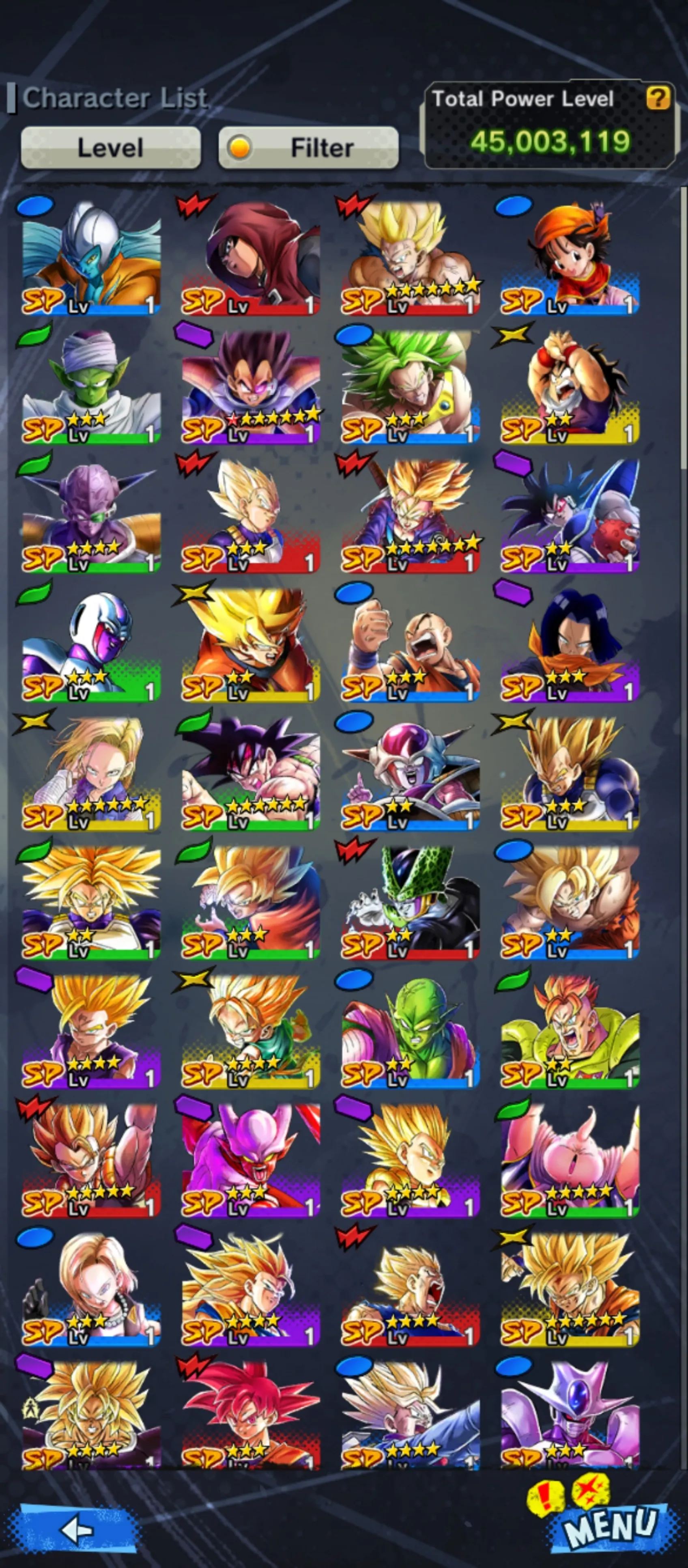 IOS+Android-UL Vegtio Blue+17 Legends Limited(Super #17+Ultimate Gohan+Goku Uis+Piccolo+God SS Goku+SS2 SS3 Goku and Vegeta+Cell+Trunks and Vegeta)-Have Equipment-DR496