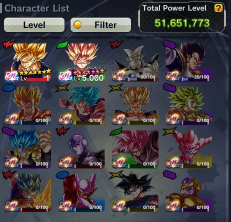 IOS+Android-UL Gohan Full Red star+New Fusion Goku and Vegeta+SS 4 Gogeta Zenkai+Beast Gohan-have Equipment-DR498