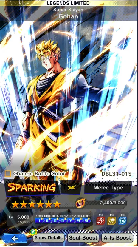 IOS+Android-UL Gohan Full Red star+New Fusion Goku and Vegeta+SS 4 Gogeta Zenkai+Beast Gohan-have Equipment-DR498