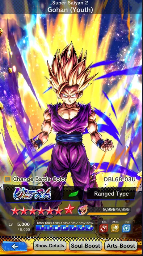 IOS+Android-UL Gohan Full Red star+New Fusion Goku and Vegeta+SS 4 Gogeta Zenkai+Beast Gohan-have Equipment-DR498