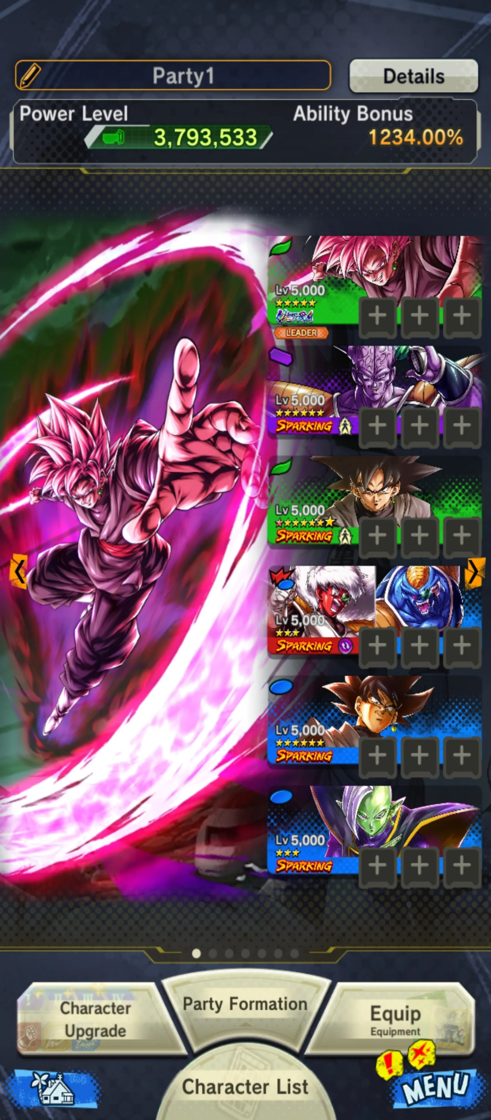 IOS+Android-5 UL(Gohan+Goku Uis+Rose+Broly)+17 LF(Goku and Bardock+Goku and Freiza+SS 4 Goku and Vegeta+SS 3 Goku+Namek Goku+God SS Vegtio)-Good Sparking+Zenkai+Equipment-DR501
