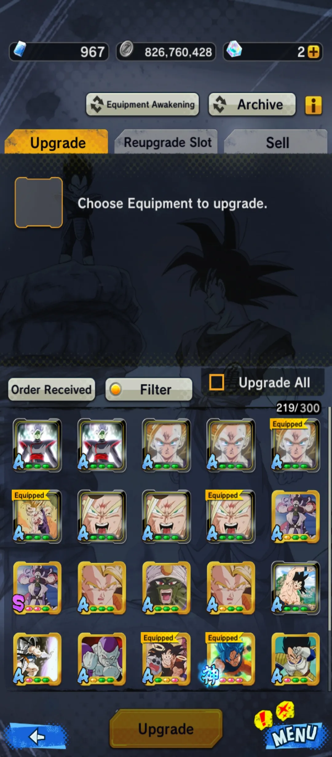 IOS+Android-5 UL(Gohan+Goku Uis+Rose+Broly)+17 LF(Goku and Bardock+Goku and Freiza+SS 4 Goku and Vegeta+SS 3 Goku+Namek Goku+God SS Vegtio)-Good Sparking+Zenkai+Equipment-DR501