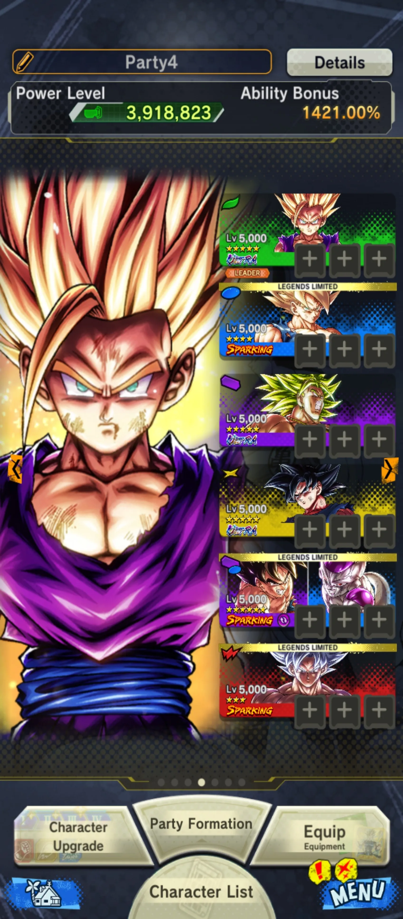 IOS+Android-5 UL(Gohan+Goku Uis+Rose+Broly)+17 LF(Goku and Bardock+Goku and Freiza+SS 4 Goku and Vegeta+SS 3 Goku+Namek Goku+God SS Vegtio)-Good Sparking+Zenkai+Equipment-DR501