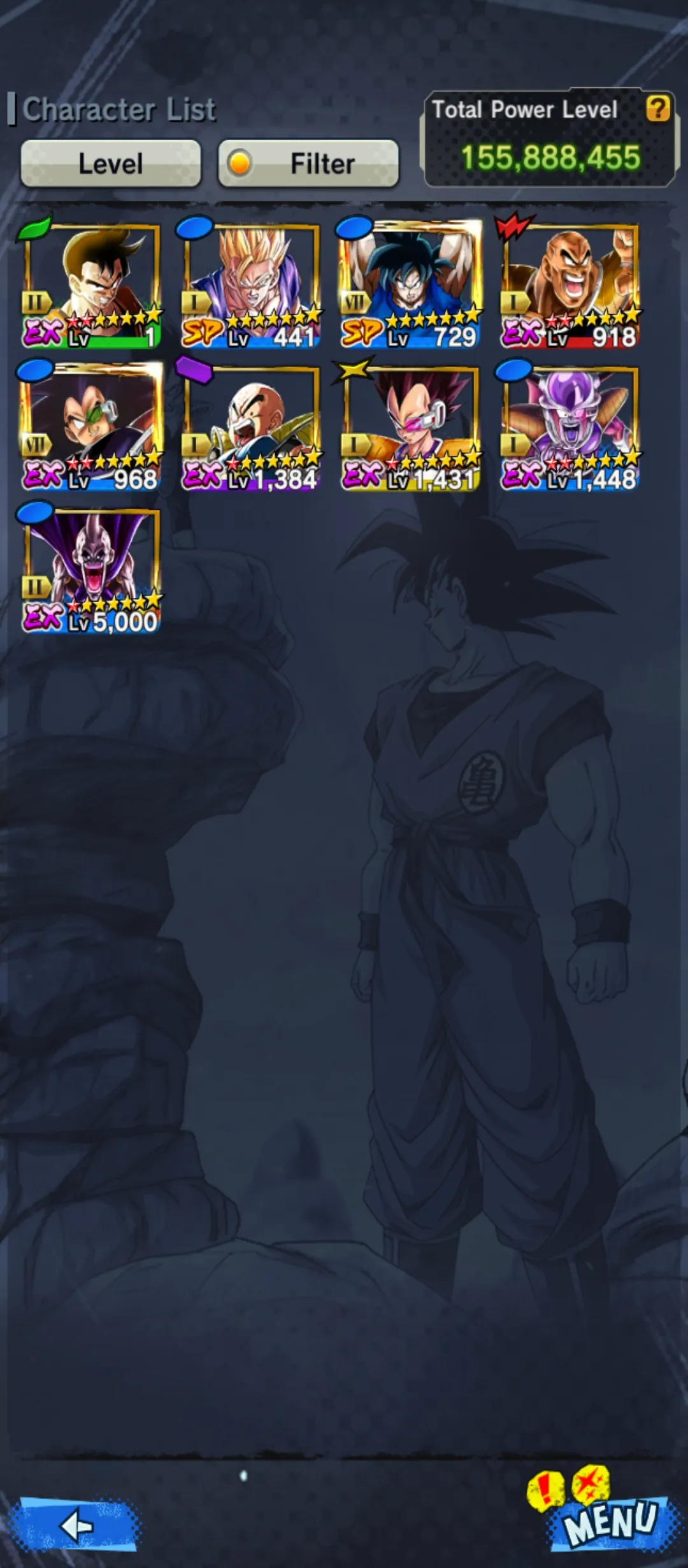 IOS+Android-5 UL(Gohan+Goku Uis+Rose+Broly)+17 LF(Goku and Bardock+Goku and Freiza+SS 4 Goku and Vegeta+SS 3 Goku+Namek Goku+God SS Vegtio)-Good Sparking+Zenkai+Equipment-DR501