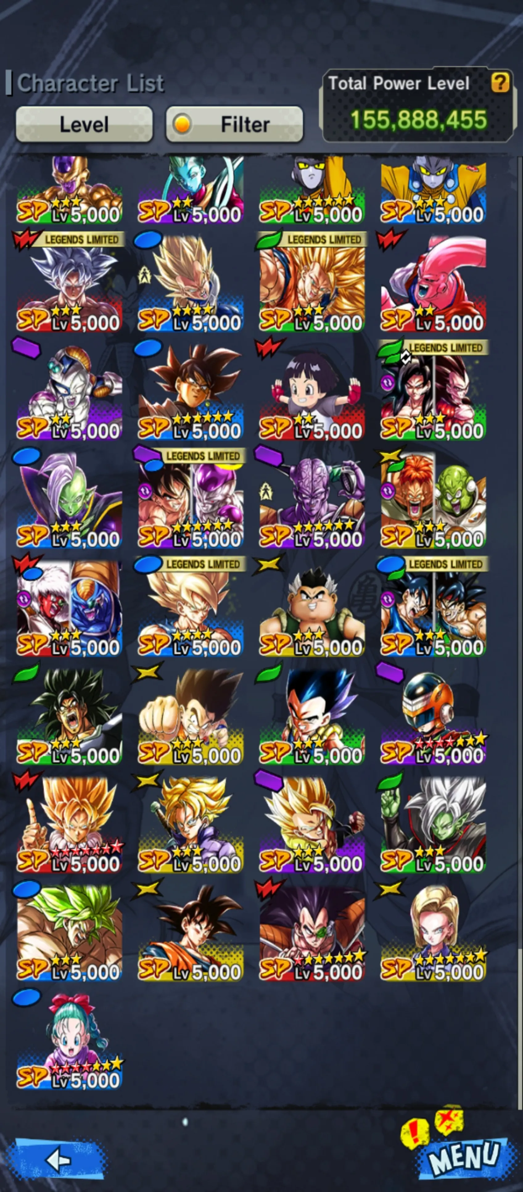 IOS+Android-5 UL(Gohan+Goku Uis+Rose+Broly)+17 LF(Goku and Bardock+Goku and Freiza+SS 4 Goku and Vegeta+SS 3 Goku+Namek Goku+God SS Vegtio)-Good Sparking+Zenkai+Equipment-DR501