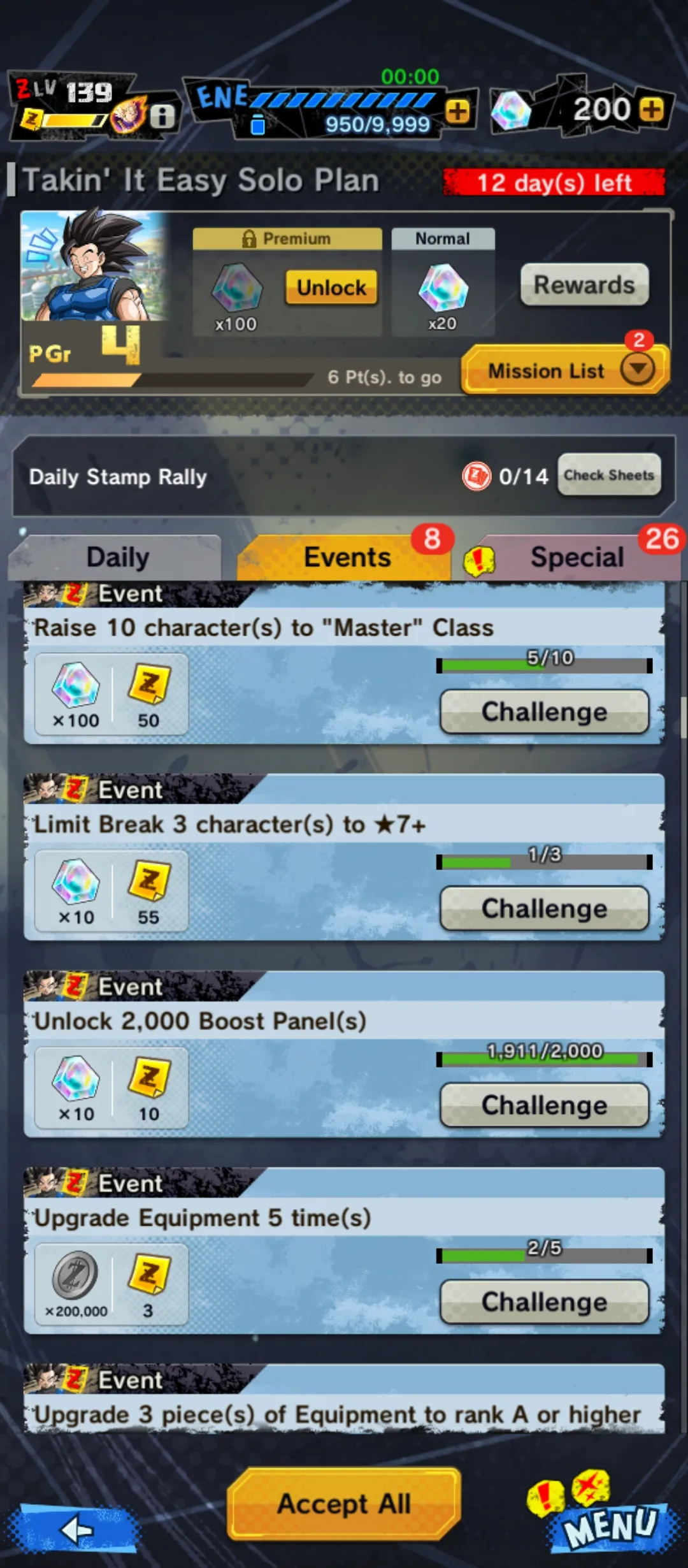 IOS+Android-UL Gohan Full Red Star+Goku+Beast Gohan+SS Gohan 7 star+Perfect Cell 7 Star-Have Equipment-Soul+Event-DR506