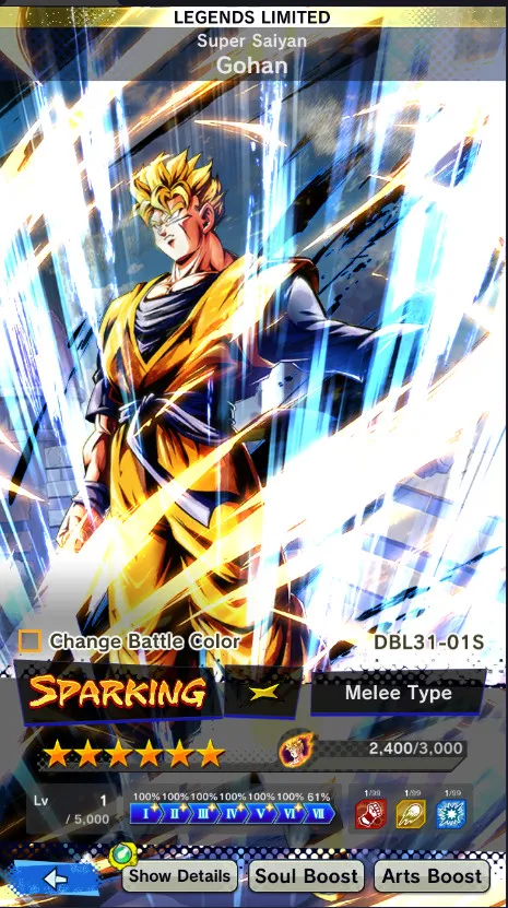 IOS+Android-UL Gohan Full Red Star+Goku+Beast Gohan+SS Gohan 7 star+Perfect Cell 7 Star-Have Equipment-Soul+Event-DR506
