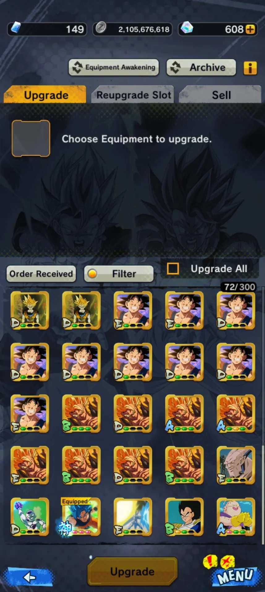 IOS+Android-3 UL(Gohan+Super Gogeta)+11 LF(Fusion God SS Goku and Vegeta+Vegeta and Goku+SS Vegito+Piccolo+Goku And Frieza+Bardock+SS Gohan)-Good Equipment-DR514