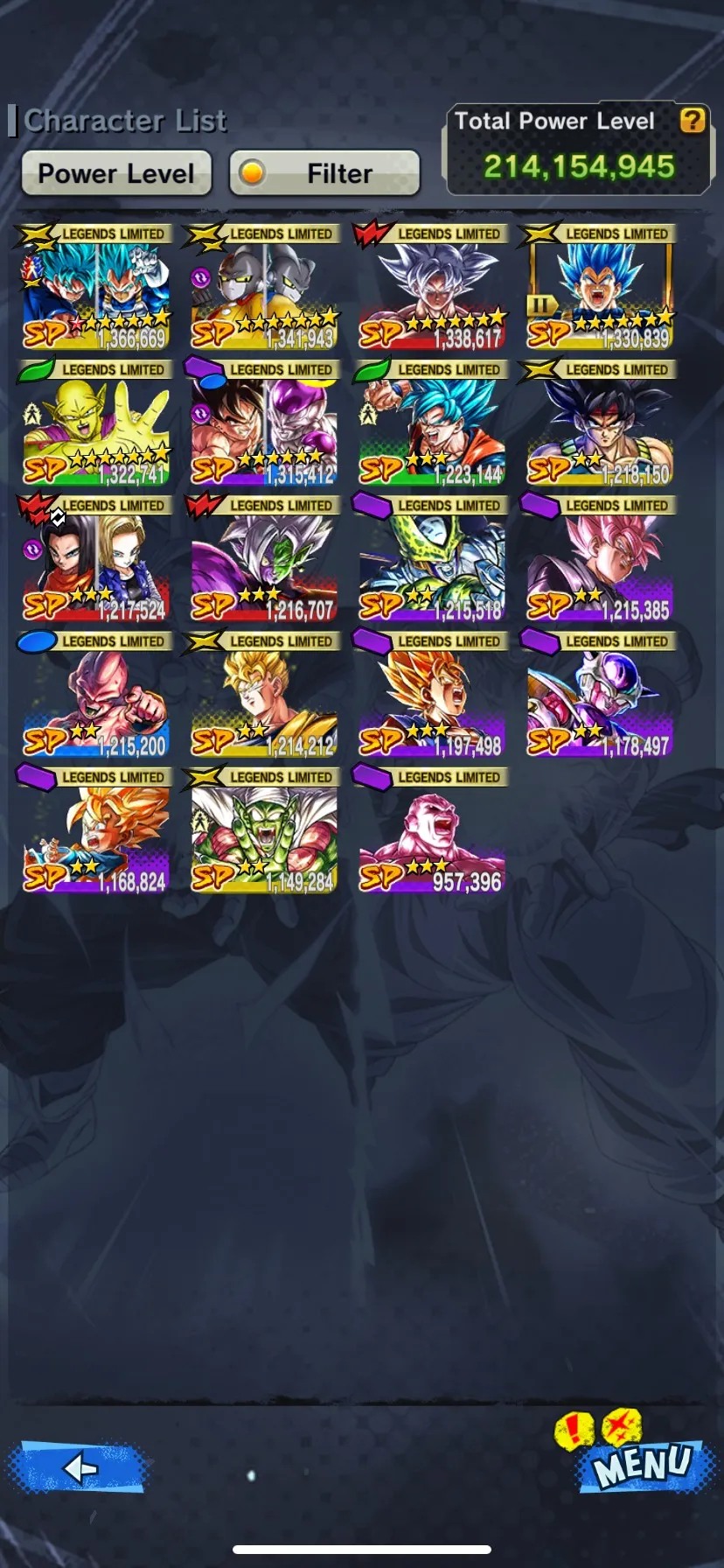 IOS+Android-3 UL(Goku Uis+Hit)+22 Legend Limited+Zenkai+Sparking Good Star-Good Equipment-(Fusion God SS Goku and Vegeta Red star+God SS Vegeta Zenkai+Piccolo+Goku and Frieza+Gamma 1 2+Namek Goku)-DR526