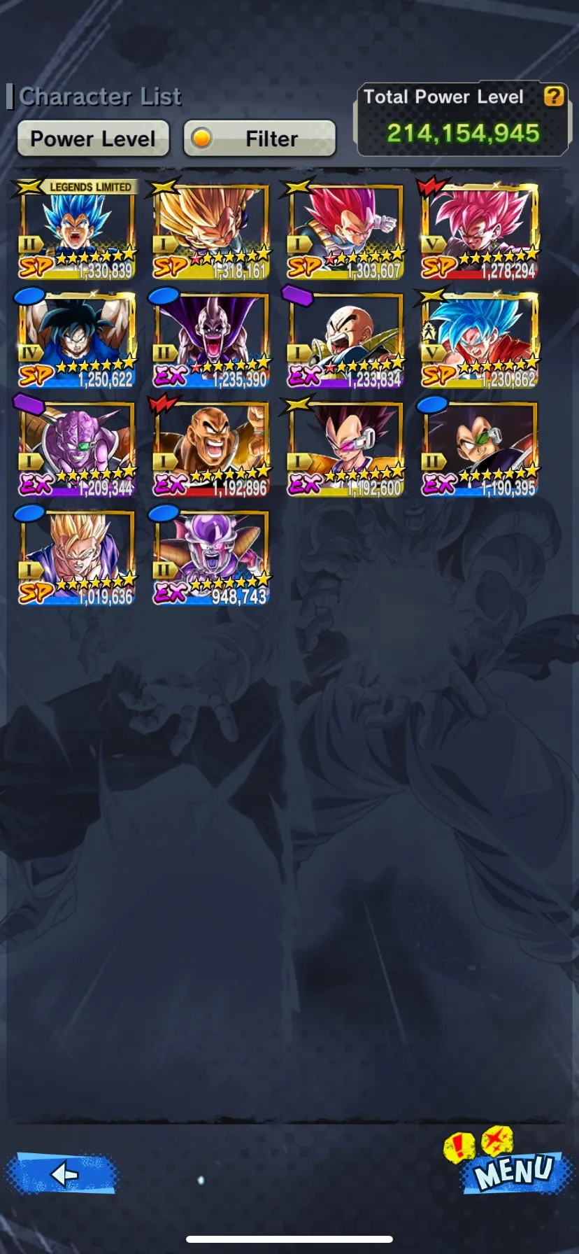 IOS+Android-3 UL(Goku Uis+Hit)+22 Legend Limited+Zenkai+Sparking Good Star-Good Equipment-(Fusion God SS Goku and Vegeta Red star+God SS Vegeta Zenkai+Piccolo+Goku and Frieza+Gamma 1 2+Namek Goku)-DR526