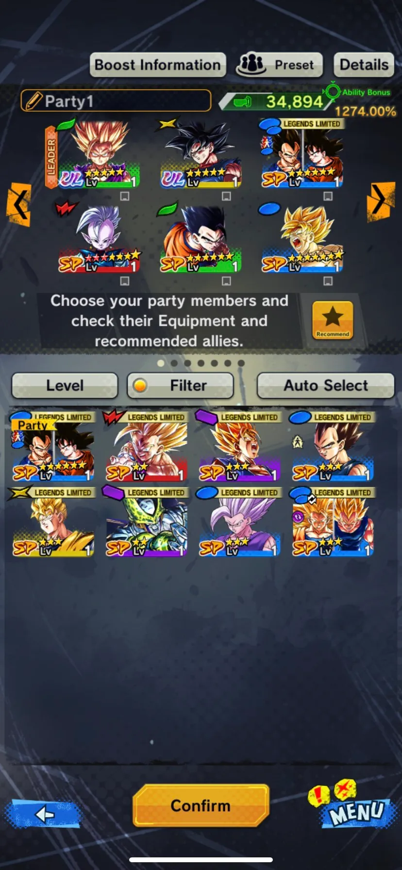 IOS+Android-3 UL(Gohan+Goku Uis)-New Vegeta and Goku+SS3 SS 2 Goku and Vegeta+Beast Gohan+Cell-Have Equipment-DR523