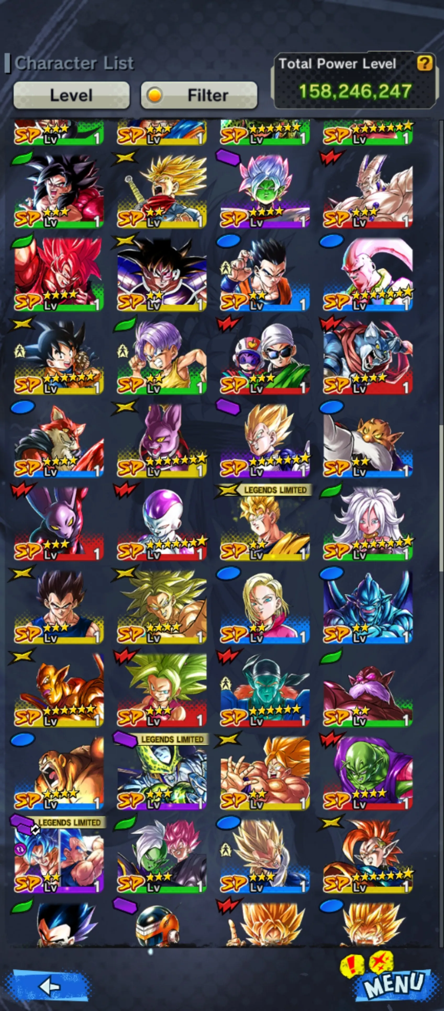 Good Acc-5 UL(Vegito Blue+Rose+Jamnemba+Buu Kid)+Team GT-28 Legends Limited+Sparking+Zenkai Good star+Vip Equipment-Ultimate Gohan+Vegeta and Goku+Pikkon+Goku Uis+Beast Gohan+SS4 Gogeta+SS4 Goku and Vegeta+Goku GT-DR532