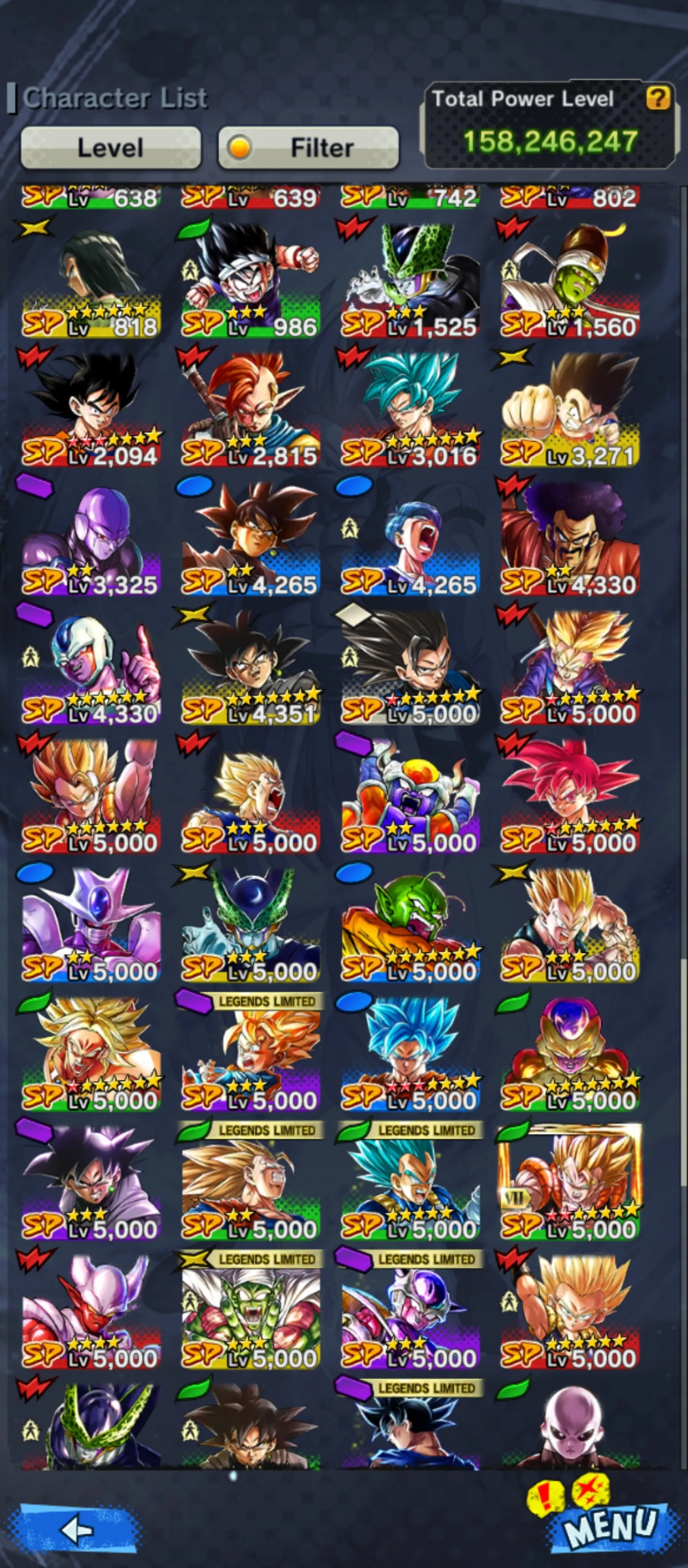 Good Acc-5 UL(Vegito Blue+Rose+Jamnemba+Buu Kid)+Team GT-28 Legends Limited+Sparking+Zenkai Good star+Vip Equipment-Ultimate Gohan+Vegeta and Goku+Pikkon+Goku Uis+Beast Gohan+SS4 Gogeta+SS4 Goku and Vegeta+Goku GT-DR532