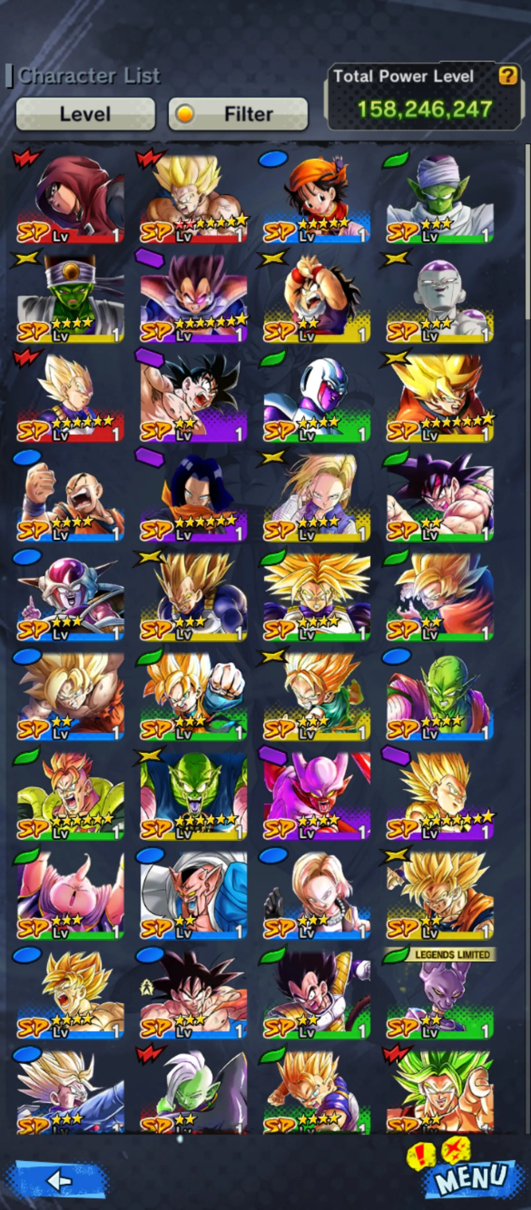 Good Acc-5 UL(Vegito Blue+Rose+Jamnemba+Buu Kid)+Team GT-28 Legends Limited+Sparking+Zenkai Good star+Vip Equipment-Ultimate Gohan+Vegeta and Goku+Pikkon+Goku Uis+Beast Gohan+SS4 Gogeta+SS4 Goku and Vegeta+Goku GT-DR532