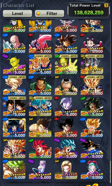 Good Team+29 Legends Limited+Sparking+Zenkai Good Star+Vip Equipment-2 New Fusion+Ultimate Gohan+SS4 Gogeta+Goku Uis+SS3 SS2 Goku and Vegeta+God SS Vegeta+Piccolo+Bardock+Namek Goku+Beast Gohan-DR535