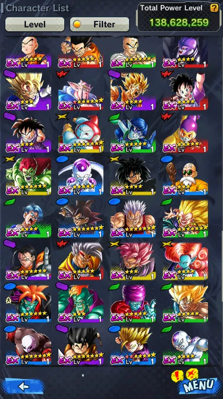 Good Team+29 Legends Limited+Sparking+Zenkai Good Star+Vip Equipment-2 New Fusion+Ultimate Gohan+SS4 Gogeta+Goku Uis+SS3 SS2 Goku and Vegeta+God SS Vegeta+Piccolo+Bardock+Namek Goku+Beast Gohan-DR535