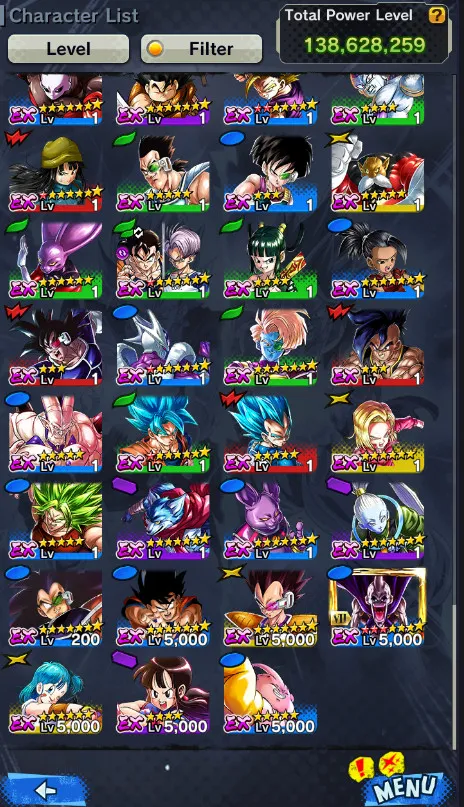 Good Team+29 Legends Limited+Sparking+Zenkai Good Star+Vip Equipment-2 New Fusion+Ultimate Gohan+SS4 Gogeta+Goku Uis+SS3 SS2 Goku and Vegeta+God SS Vegeta+Piccolo+Bardock+Namek Goku+Beast Gohan-DR535