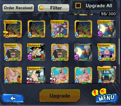 Good Team+29 Legends Limited+Sparking+Zenkai Good Star+Vip Equipment-2 New Fusion+Ultimate Gohan+SS4 Gogeta+Goku Uis+SS3 SS2 Goku and Vegeta+God SS Vegeta+Piccolo+Bardock+Namek Goku+Beast Gohan-DR535