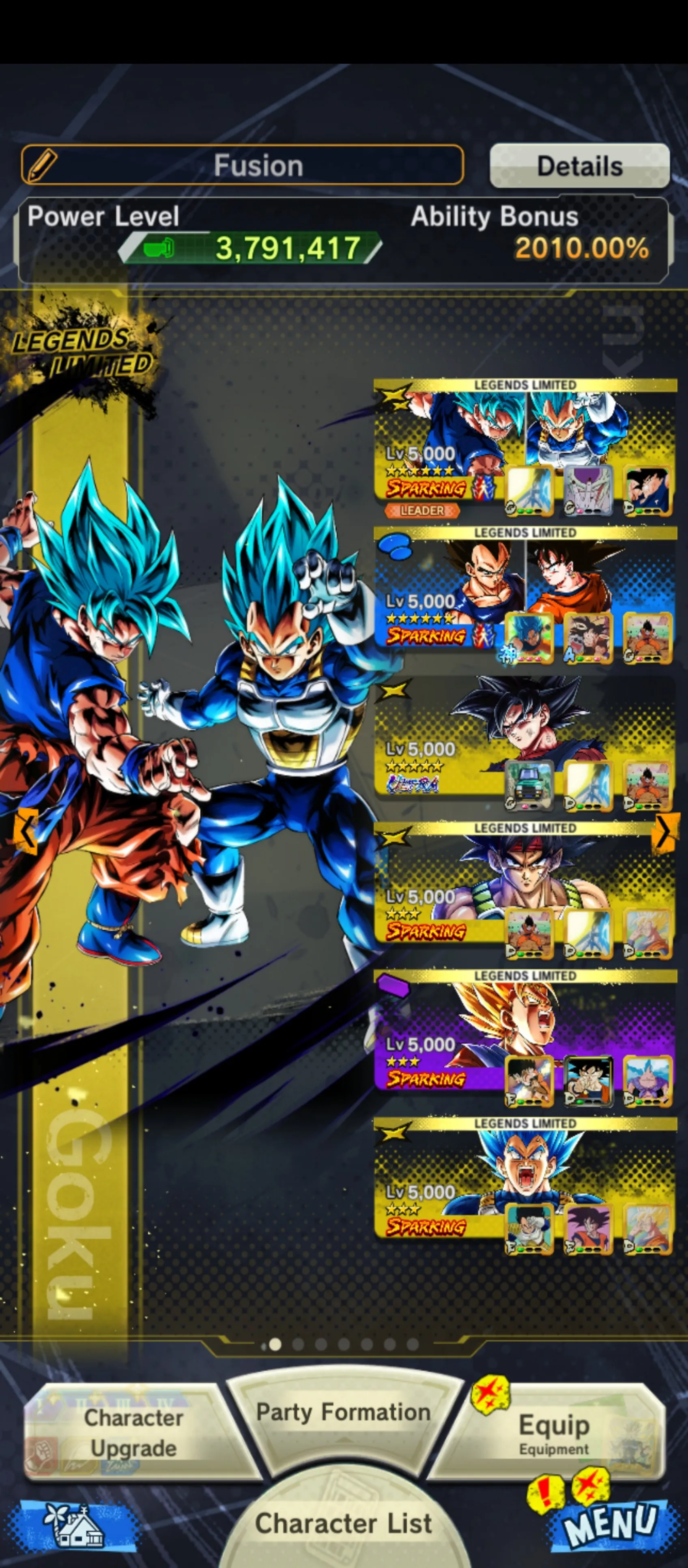 DR610-IOS+Android-UL Goku Uis+Ultimate Gohan+2 New Fusion Good Star+22 Legends Limited-Beast Gohan+Goku Kid+Piccolo+Namek Goku+God SS Vegeta+Frieza-Have Equipment-DR610